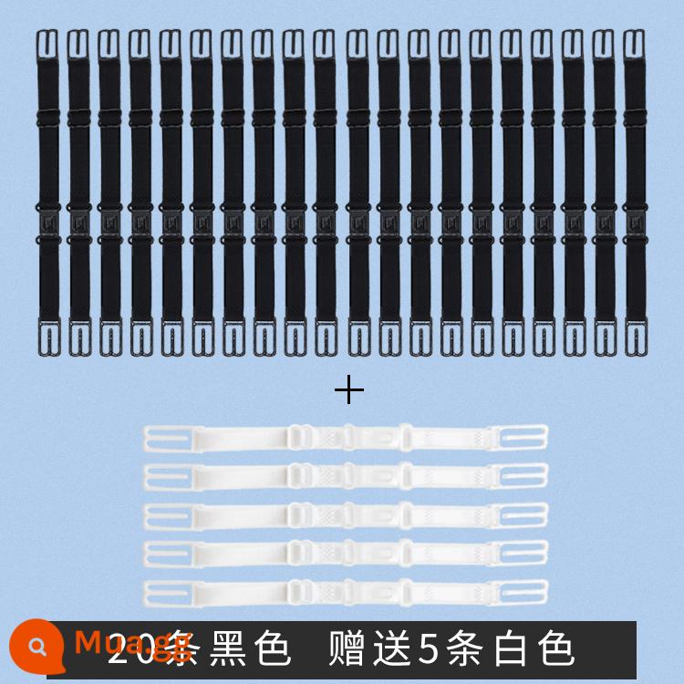 Tạo tác tai chống tổn thương với mặt nạ, dây buộc mở rộng, bảo vệ tai có thể điều chỉnh, móc chống đau cho trẻ em dành cho người lớn, không có móc tai - Gói 20 miếng màu đen [5 miếng màu trắng miễn phí] Không bao gồm mặt nạ