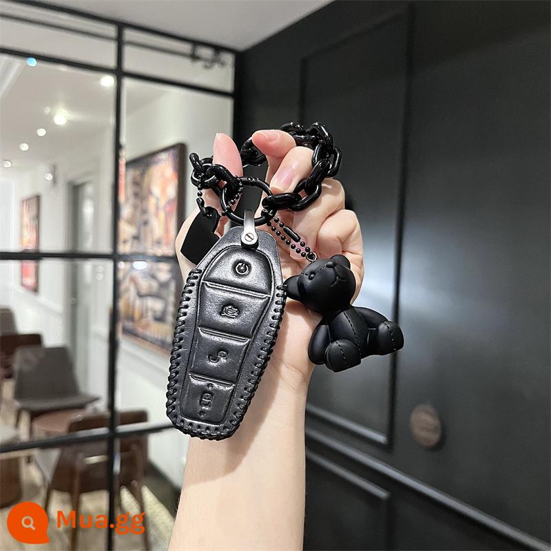 Bộ khóa chuyên dụng BYD Dolphin Song plus Yuan plus Qin plus Han ev Song pro Yuan pro Tang dm leather - [B Key] Ragdoll Bear đa năng màu đen + Ragdoll Bear Sản phẩm mới!