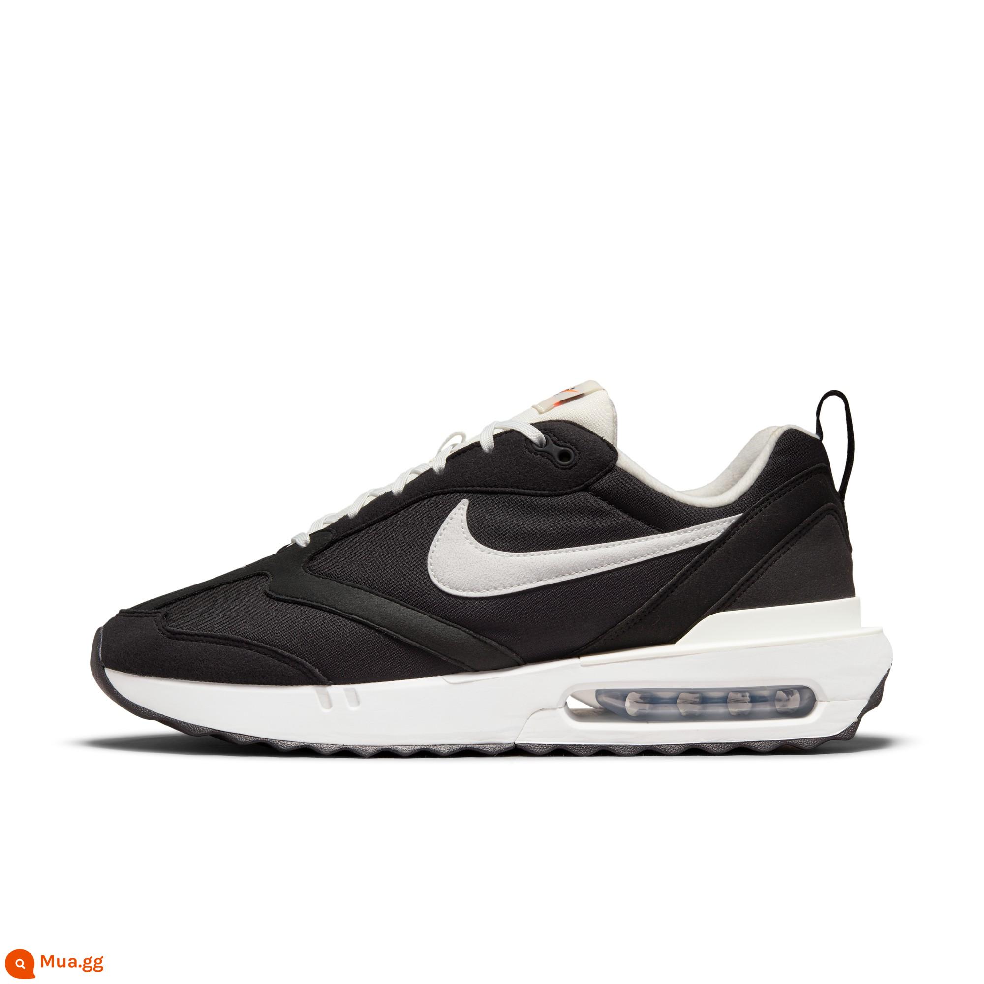 Giày thể thao nam Nike AIR MAX DAWN chính thức phong cách retro giày bố đệm chạy DJ3624 - 001 đen/trắng đỉnh/bạc kim loại/cam Hà Lan