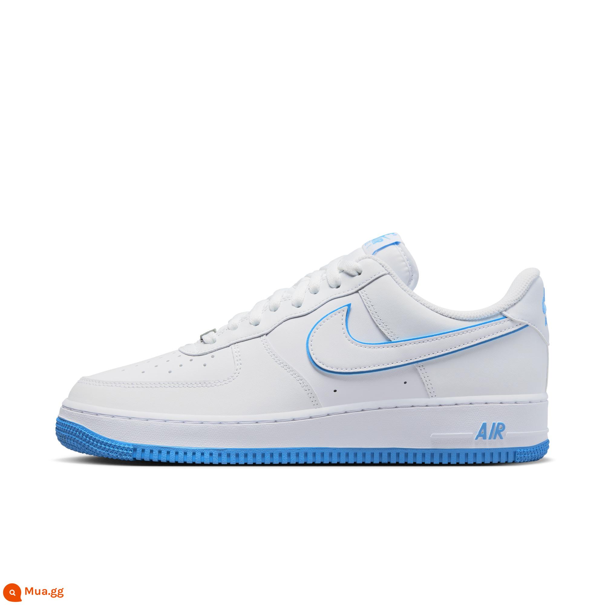 Giày Nike Nike Official AIR FORCE 1 giày thể thao nam Air Force One mùa hè giày bảng mới DV0788 - 101 Trắng/Xanh đại học/Trắng