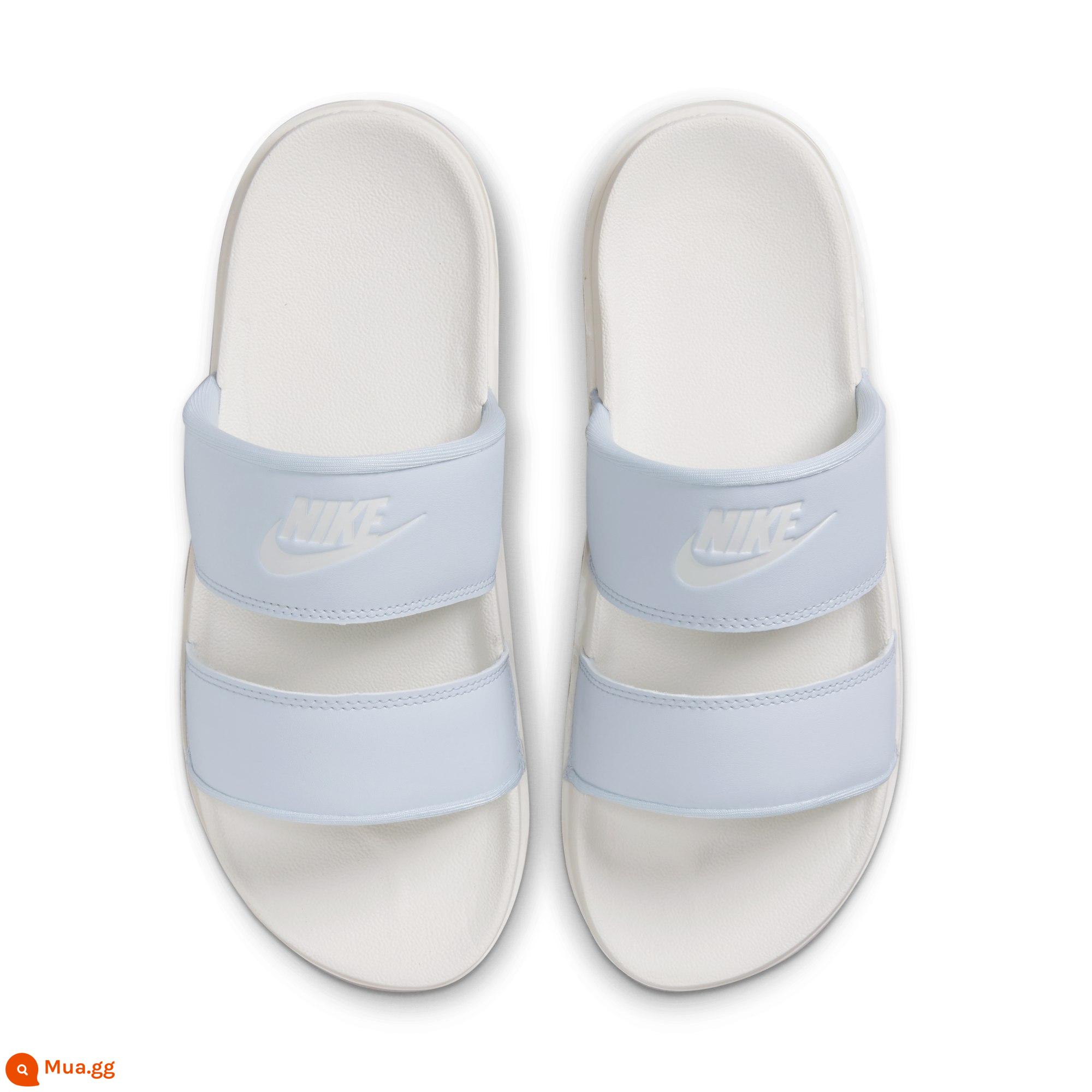 Nike Nike OFFCOURT SLIDE chính thức dép nữ chữ kéo Nike móc thoáng khí DC0496 - Vàng trắng 004/trắng cánh buồm/xám ảo