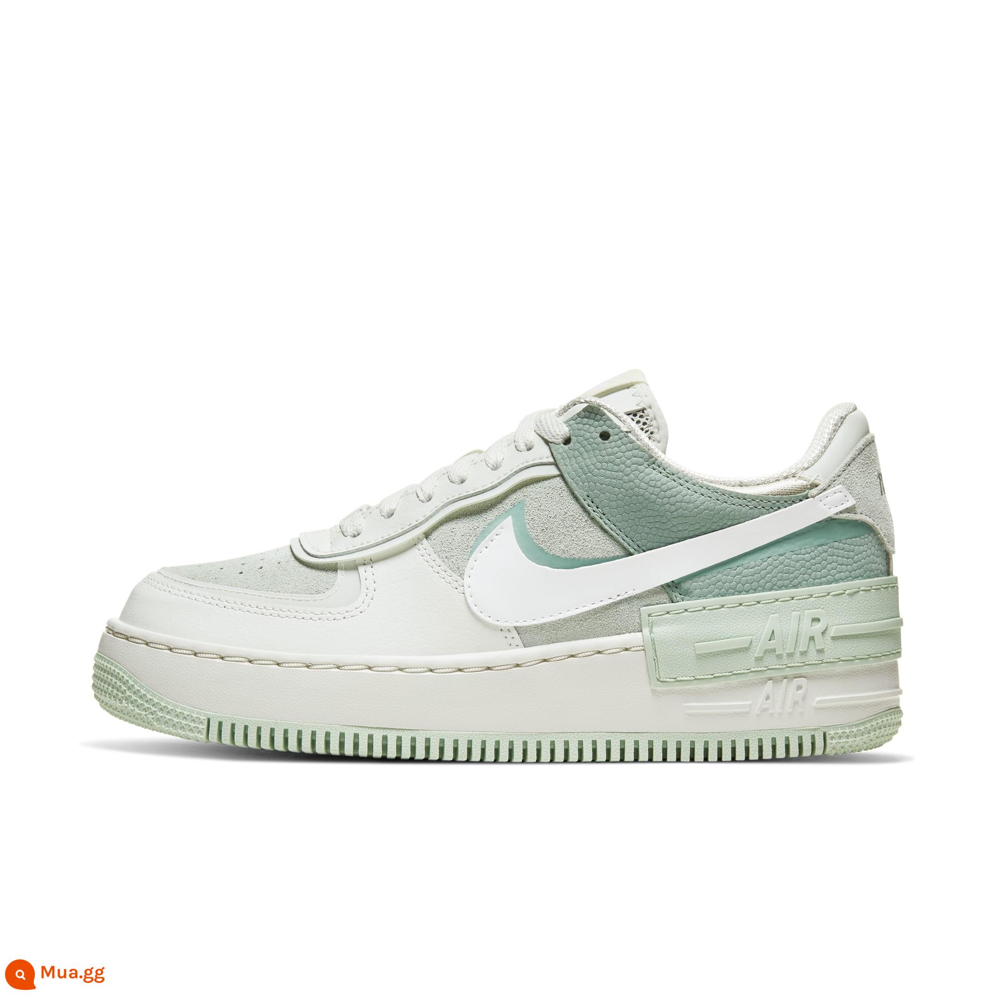 Nike Nike Official AF1 SHADOW Giày thể thao nữ Air Force One Mùa hè Giày thể thao mới Low Help CW2655 - 001 linh sam xanh nhạt xám/trắng/xanh cỏ băng/xanh lá thông bạc