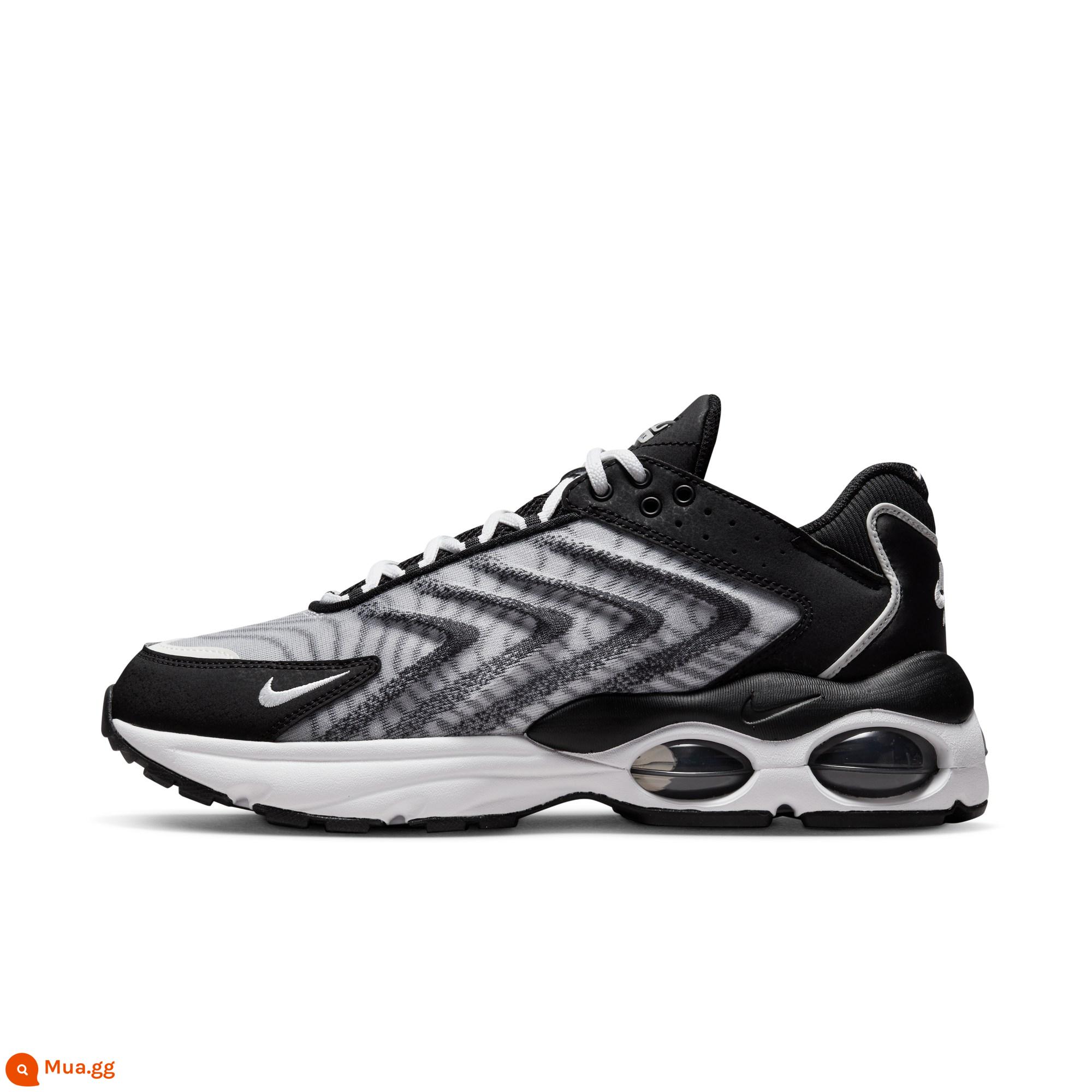 Giày thể thao nam Nike AIR MAX TW chính thức mùa xuân xuyên quốc gia retro thoáng khí nhẹ DQ3984 - 001 đen/trắng/đen/trắng/đen/xám sói