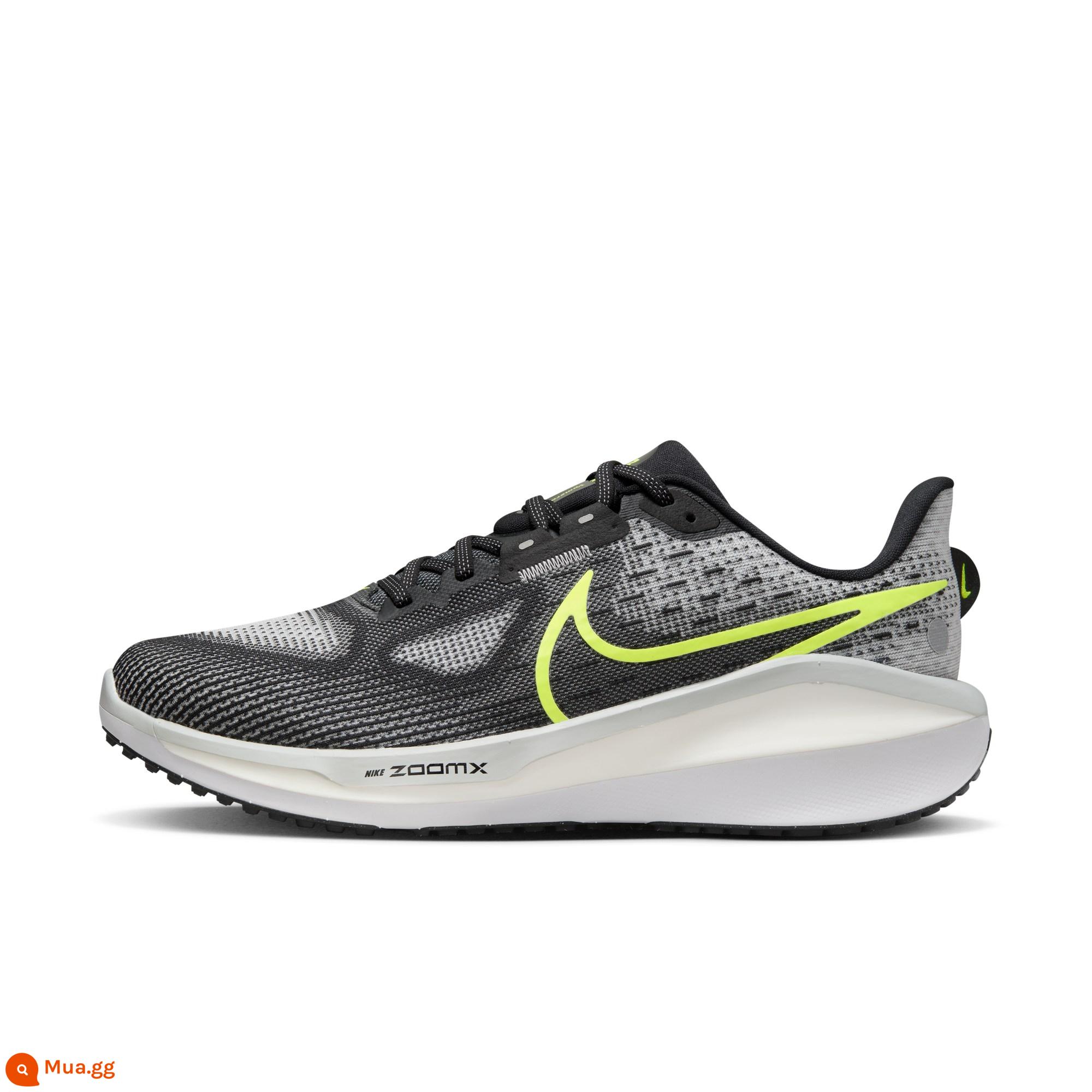 Giày chạy bộ đường trường nam Nike VOMERO 17 chính thức mùa xuân chạy đường dài nhẹ thoáng khí FB1309 - 001 Đen/Vàng huỳnh quang/Xám khói nhạt/Trắng/Vàng bạch kim