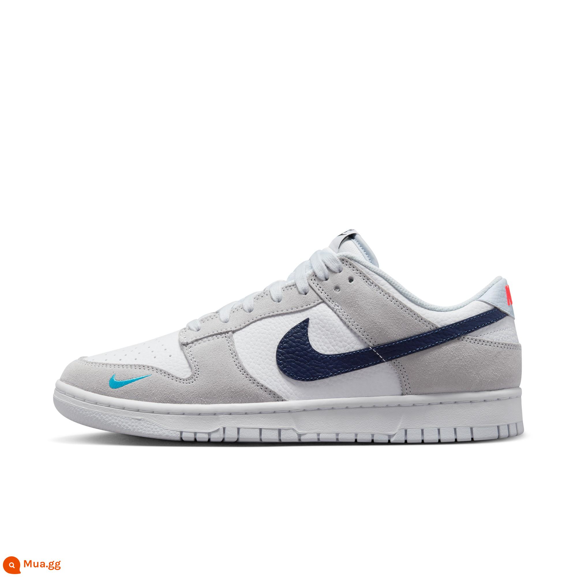 Nike Giày thể thao nam cổ thấp DUNK chính thức của Nike mùa hè giày mới ban giày retro đệm nhẹ FJ4227 - 001 xám bóng đá/hải quân đậm/trắng/đỏ tươi/xanh chớp