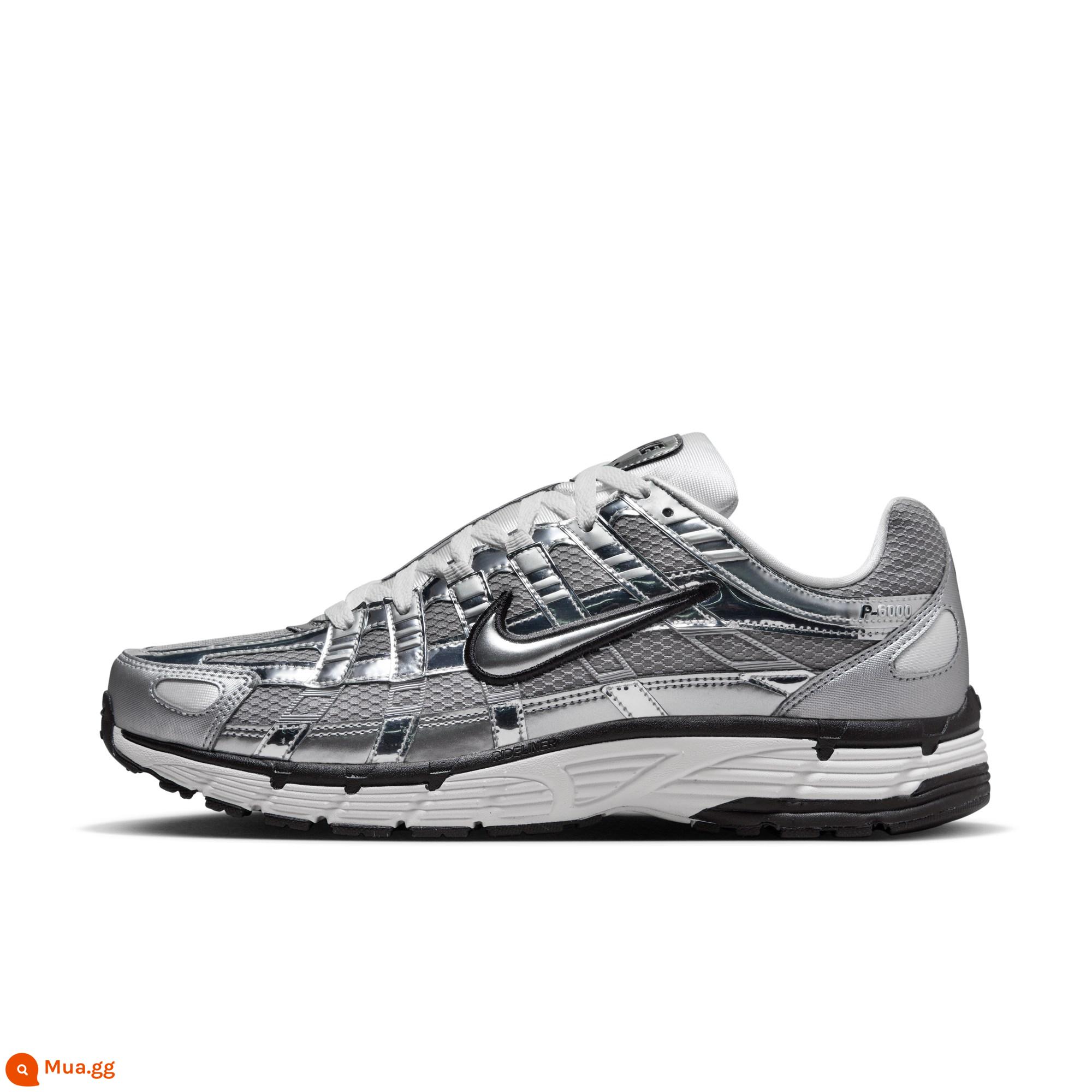 Giày thể thao nam Nike Nike P-6000 chính hãng mùa xuân mới đa năng phong cách retro giày chạy bộ thoáng khí CN0149 - 001 bạc kim loại/bạc kim loại/trắng cánh buồm/đen