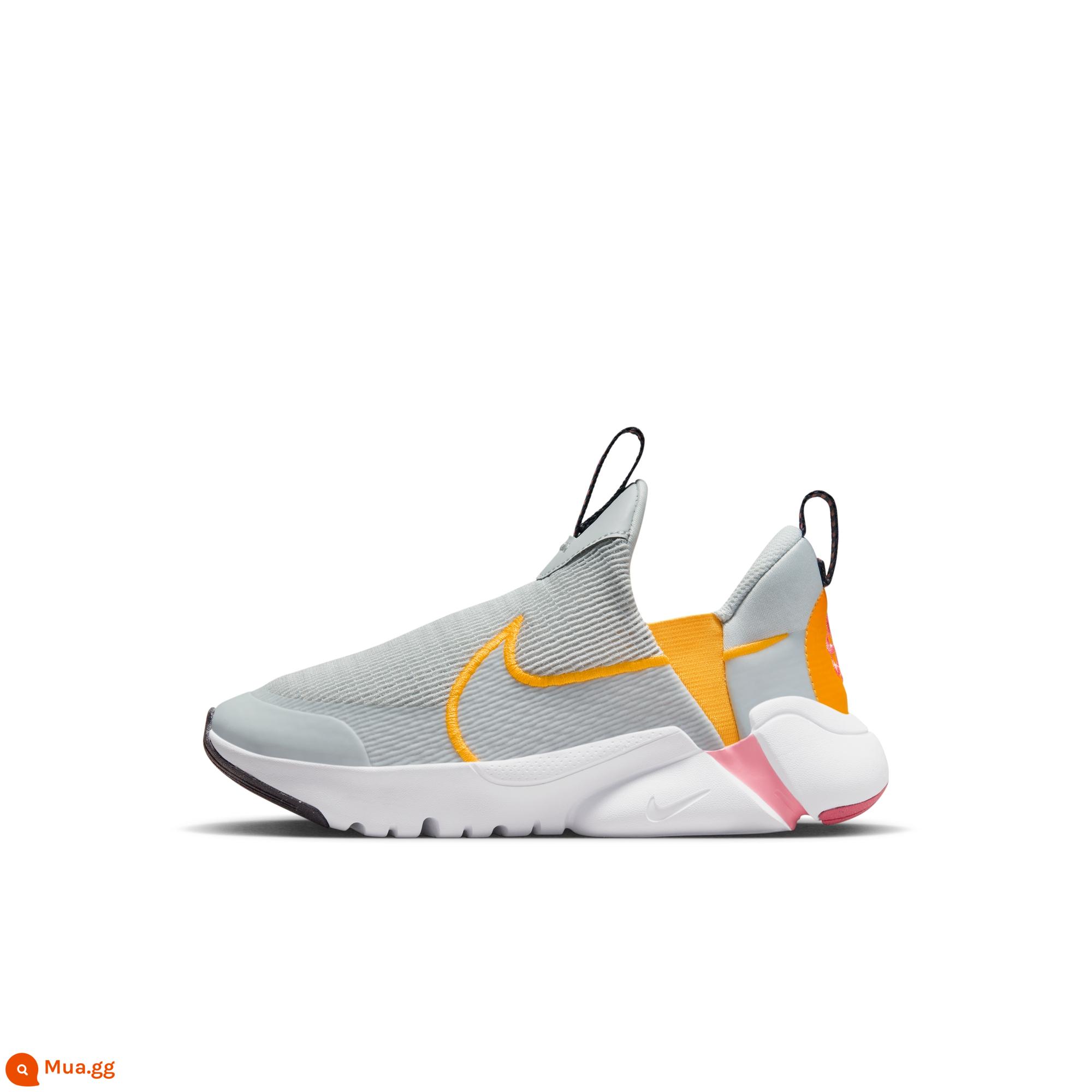 Nike Nike chính thức bé trai và bé gái FLEX PLUS 2 giày thể thao mùa đông thoáng khí thân thiện với môi trường DV9000 - 004 bụi photon màu/laser cam/khung sắt đen/xung màu vàng chanh xanh