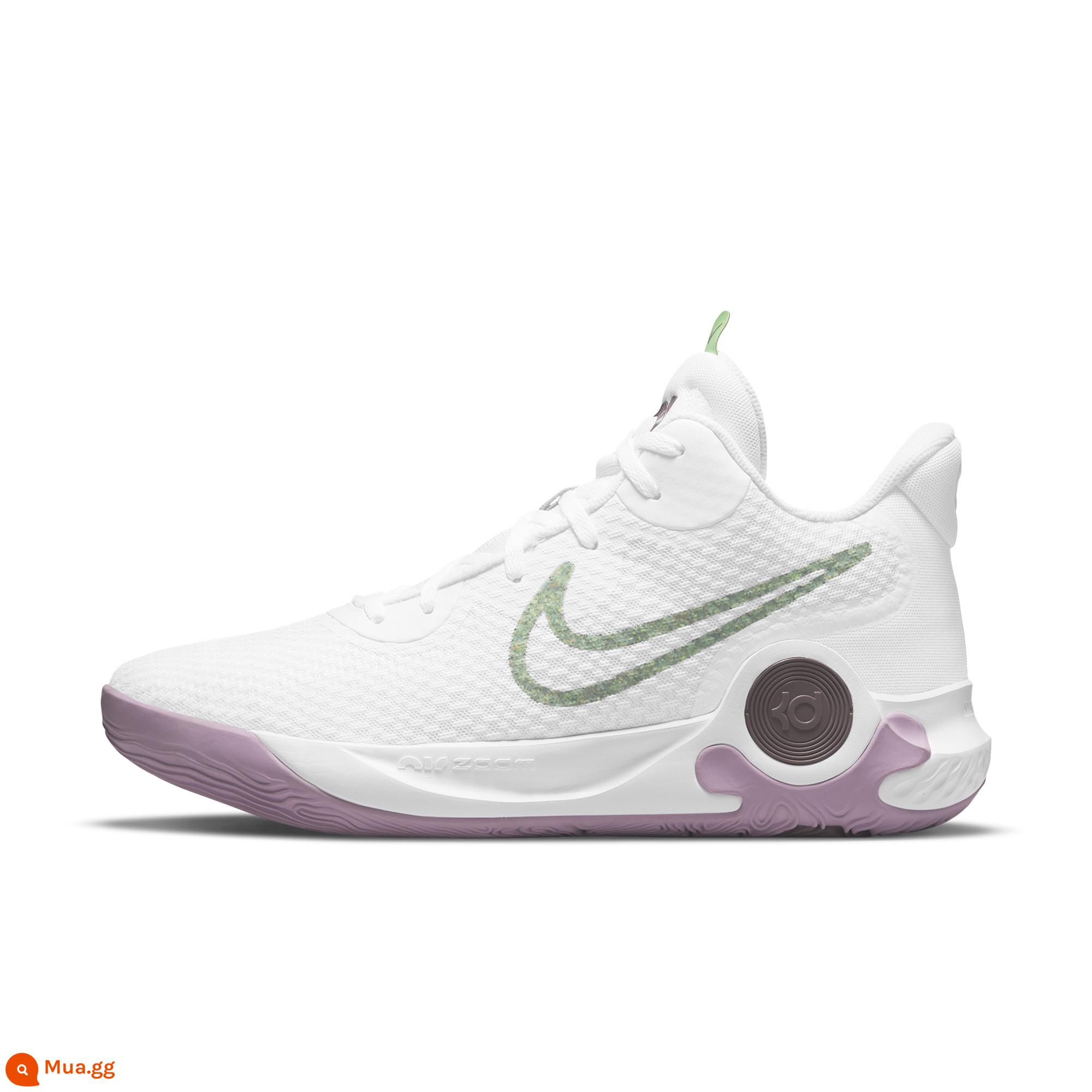 Nike Nike chính thức KD TREY 5 IX Durant giày bóng rổ nam nữ mùa đông Nike hook DJ6922 - Đỉnh núi trắng/xanh vàng rực/trắng/tím khói/tím hồng nhạt (DJ6922-100)