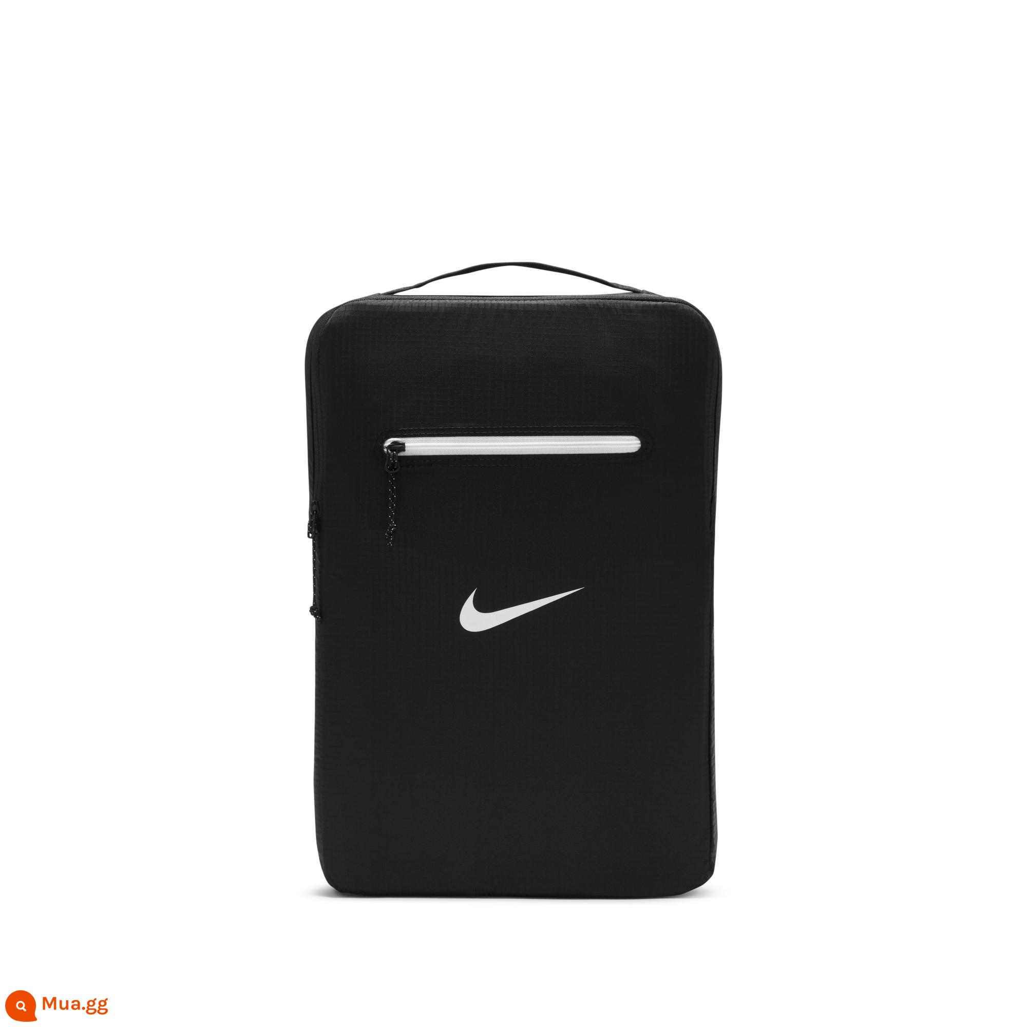 Túi đựng giày STASH chính thức của Nike mùa đông có khóa kéo túi tay cầm nhẹ DB0192 - 010 đen / đen / (trắng)