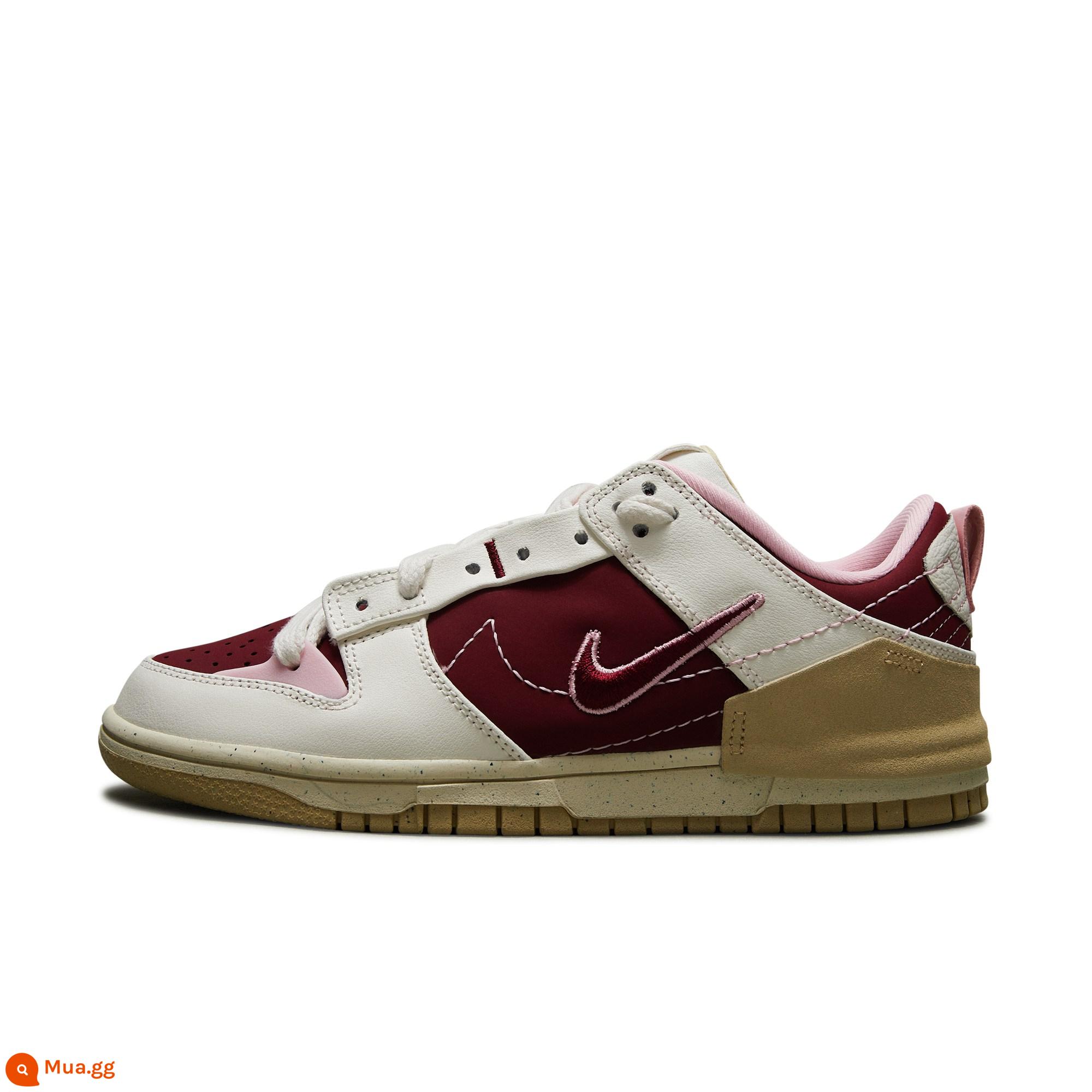 Nike giày thể thao nữ DUNK LOW DISRUPT chính thức của Nike giày trượt ván đế thấp mùa xuân mới FD4617 - 667 đội đỏ/đỏ đội/màu cơ bản cashmere/hồng mềm vừa phải/đỏ đội/vàng đội