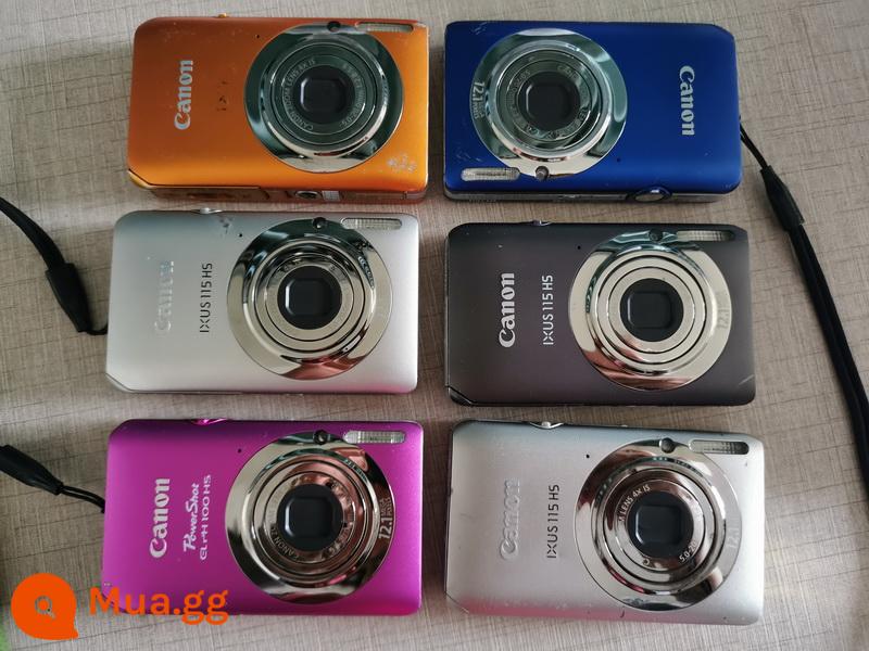 Canon/Canon IXUS 100 IS thẻ máy ảnh kỹ thuật số CCD máy ảnh retro chân dung lưới màu đỏ - IXUS 115 HS có bốn màu đỏ hồng, cam, xám, bạc và xanh lam * 12 triệu hình ảnh, mới 85-90%