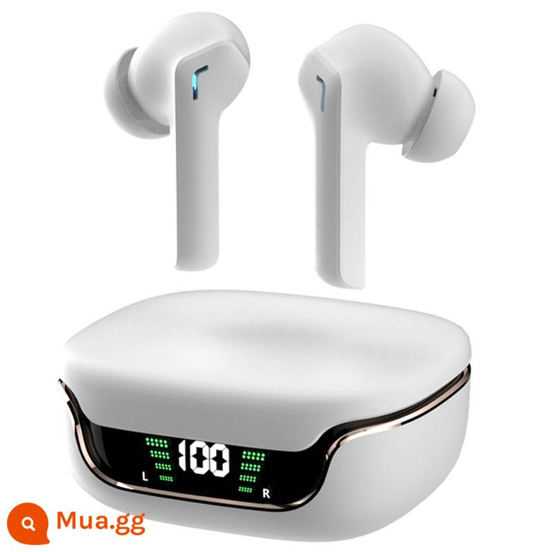 Tai nghe Bluetooth không dây loa siêu trầm chất lượng cao trò chơi chạy thể thao mini cho Apple Huawei Samsung Xiaomi - Màu trắng, bass cao cấp màu trắng hàng đầu