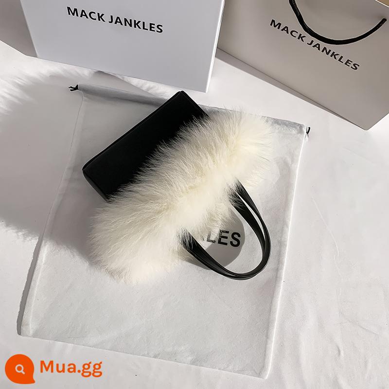 Mack Jankles Leather 2022 Mùa thu và mùa đông Vụ nổ cao -end Bag Furbool Bag Women Mesengers Bag Túi phụ nữ - Theo dõi cửa hàng để được ưu tiên giao hàng, thu thập và mua quà