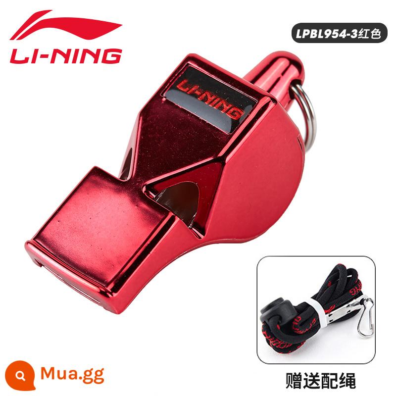 Li Ning còi thể thao giáo viên còi trọng tài bóng rổ đặc biệt siêu lớn siêu lớn còi cá heo huấn luyện viên bóng đá quân sự - Mô hình mạ điện Li Ninghong [Dây buộc miễn phí + Miếng bảo vệ miệng]