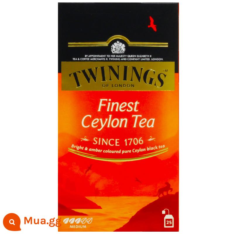 Twinings Downing gia đình giàu có Trà đen Earl Grey 25 miếng trà đen túi lọc phong cách Anh trà chiều trà sữa nướng đặc biệt - Trà đen Ceylon cao cấp