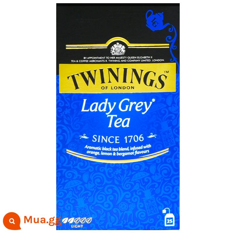 Twinings Downing gia đình giàu có Trà đen Earl Grey 25 miếng trà đen túi lọc phong cách Anh trà chiều trà sữa nướng đặc biệt - Trà đen Lady Earl Grey