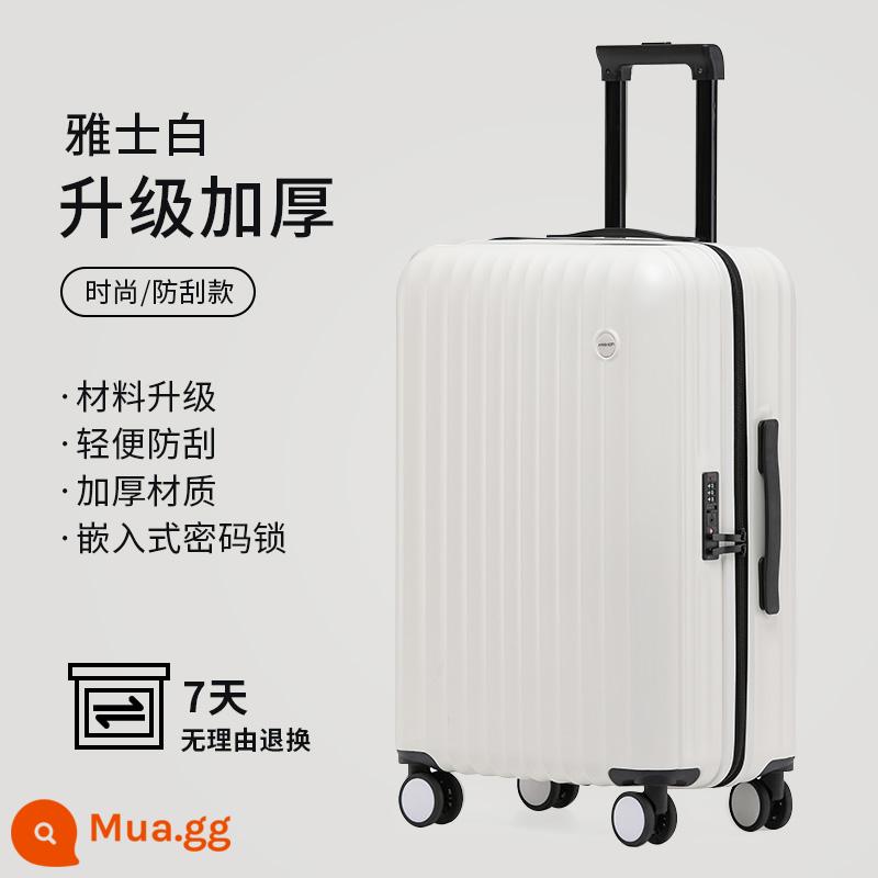 Vali sức chứa lớn mới dành cho nam và nữ Xe đẩy nội trú học sinh 20 inch 24 vali da du lịch mật khẩu bền 26 - Yasbai