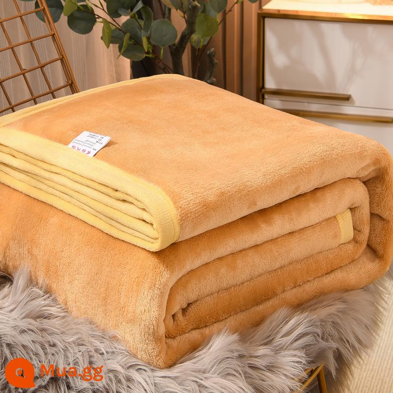 Dép Nỉ Chăn Giường Chăn Nhung San Hô Chân Sofa Văn Phòng Chăn Sinh Viên Mùa Đông Dày Ấm Tờ - Con lạc đà