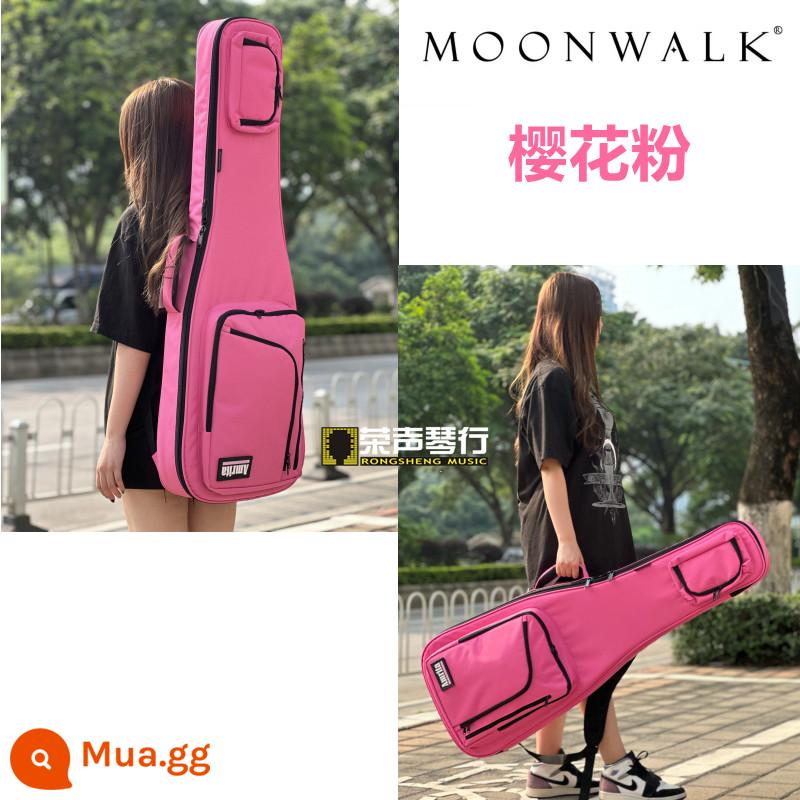 MOONWALK Đơn Giản Đơn Giản Dòng Đàn Guitar Điện Bass Điện Dân Gian Acoustic Buổi Biểu Diễn Túi Ba Lô - Dòng Alita [Túi đàn guitar điện màu hồng] dày