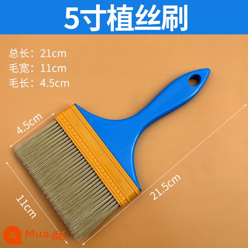 Không rụng thịt nướng lông nylon cọ nướng thịt nướng thực phẩm chịu nhiệt độ cao nướng bánh mì cọ trứng lỏng bánh kếp - Bàn chải lụa 5 inch (1 chiếc)