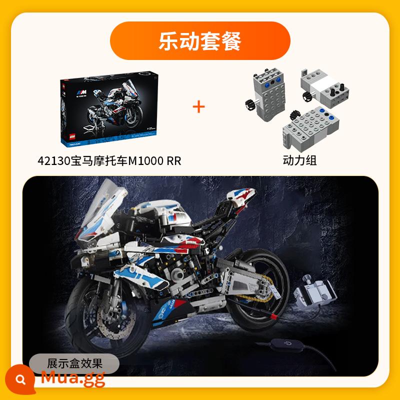 Lego 42130 Xe Máy BMW M1000RR Nhóm Máy Công Nghệ Khối Xây Dựng Đồ Chơi Lắp Ráp Quà Tặng Giáng Sinh - Gói 4: Xe máy BMW + bộ nguồn, không kèm quà tặng