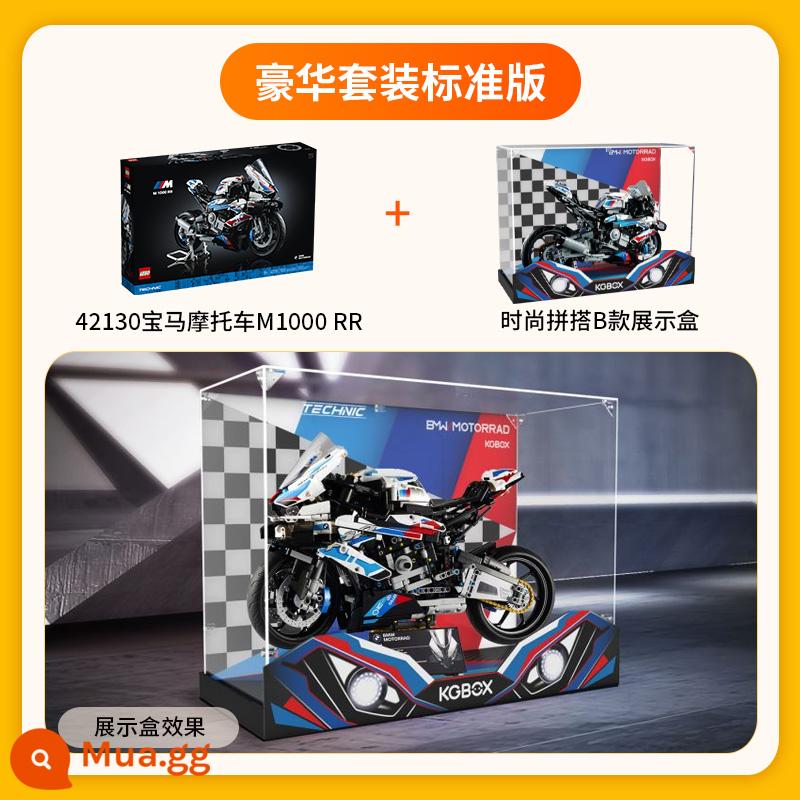 Lego 42130 Xe Máy BMW M1000RR Nhóm Máy Công Nghệ Khối Xây Dựng Đồ Chơi Lắp Ráp Quà Tặng Giáng Sinh - Gói 2: Xe máy BMW + phối hợp thời trang, không kèm quà tặng