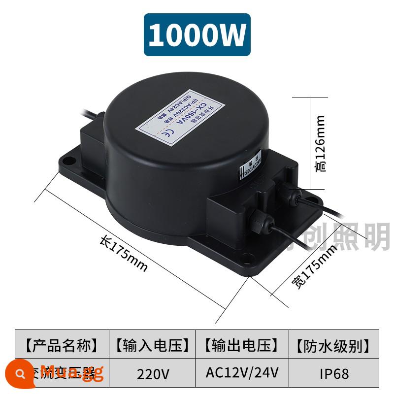 Máy biến áp xoay chiều hình tròn chống nước 220V sang 12V400W600W chống mưa DC chuyển đổi nguồn điện 220V sang 24V - Máy biến áp chống mưa AC 1000W (nhận xét điện áp