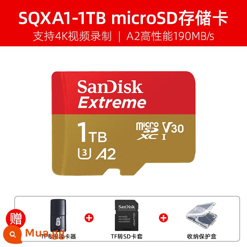 Thẻ nhớ SanDisk1t thẻ tf thẻ nhớ 1tb thẻ nhớ microsd tốc độ cao chuyển đổi thẻ nhớ điện thoại di động thẻ sd 2t - Đầu đọc thẻ SQXA1-1TB+