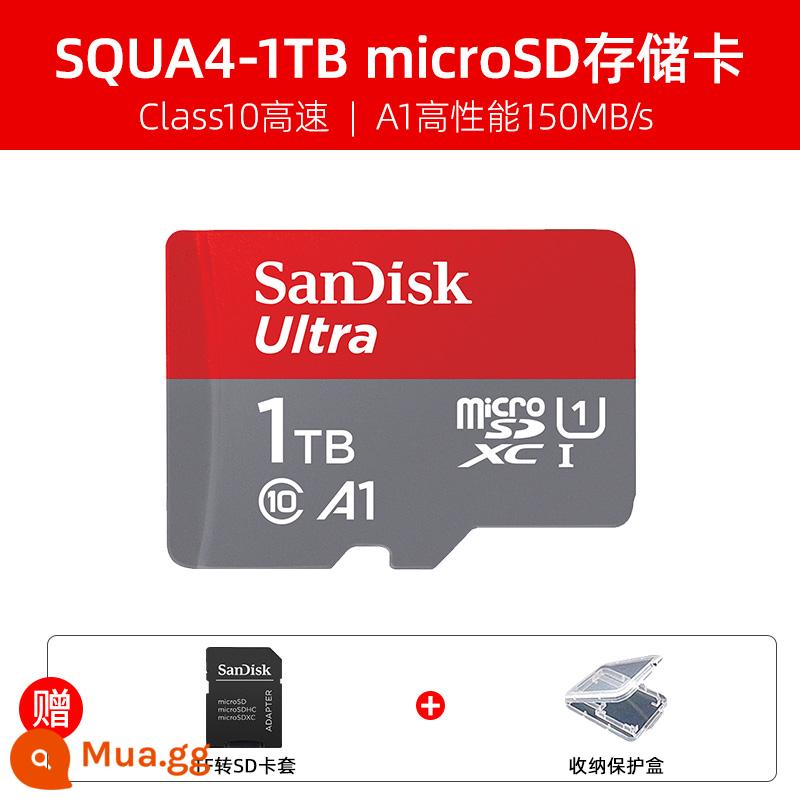 Thẻ nhớ SanDisk1t thẻ tf thẻ nhớ 1tb thẻ nhớ microsd tốc độ cao chuyển đổi thẻ nhớ điện thoại di động thẻ sd 2t - SQUA4-1TB A1 150MB/s thích hợp cho điện thoại di động/switch/máy tính bảng