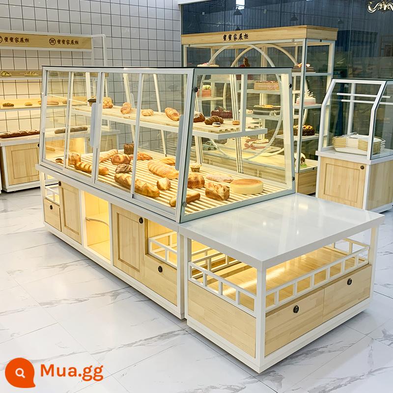 Tủ bánh Nakajima tủ Bakery Hiển thị kệ mô hình mô hình tủ bánh cửa hàng bánh cửa hàng bánh hiển thị tủ quần áo - Tủ đảo thông/m