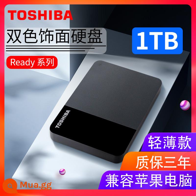 Ổ cứng di động Toshiba 1t a3 màu đen mới đọc ghi tốc độ cao ổ cứng di động dung lượng lớn dùng được cho máy tính Apple - [1TB] B3 đen hai màu (mô hình kinh doanh, hoàn thiện hai màu, công nghệ tải đường dốc để kéo dài thời gian sử dụng)