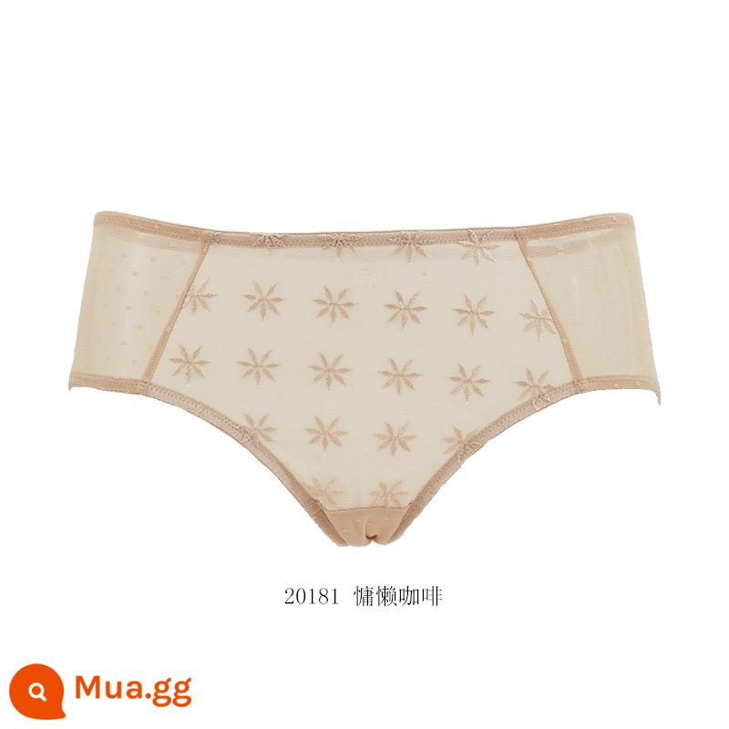 [59.3 nhân dân tệ 4 cái] Quần lót cotton mềm mại và thoải mái của Gorell dành cho nữ, quần boxer lưng giữa bằng cotton nguyên chất BWP22339 - 慵懶咖20181