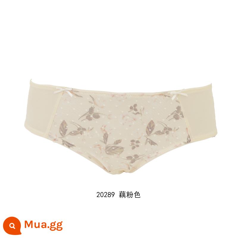 [59.3 nhân dân tệ 4 cái] Quần lót cotton mềm mại và thoải mái của Gorell dành cho nữ, quần boxer lưng giữa bằng cotton nguyên chất BWP22339 - Củ sen hồng 20289