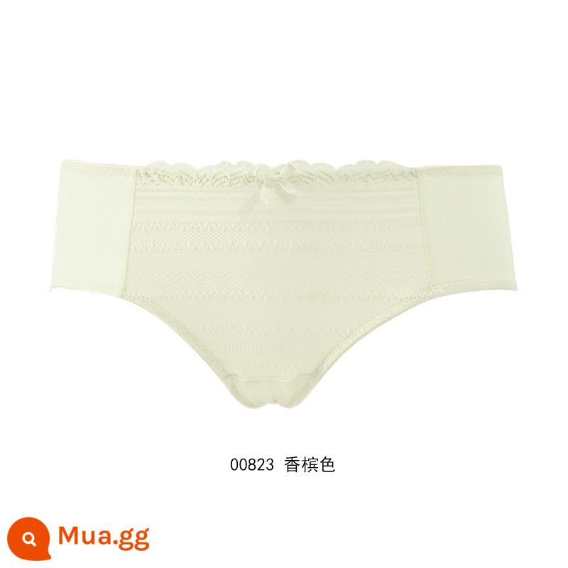 [59.3 nhân dân tệ 4 cái] Quần lót cotton mềm mại và thoải mái của Gorell dành cho nữ, quần boxer lưng giữa bằng cotton nguyên chất BWP22339 - Rượu sâm panh 00823