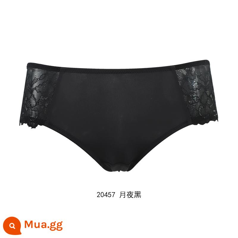 [Dành riêng cho thành viên] Quần lót ren mềm mại thân thiện với da mới của Gorell dành cho nữ quần boxer thoải mái BWP22324 - Đêm trăng đen 20457