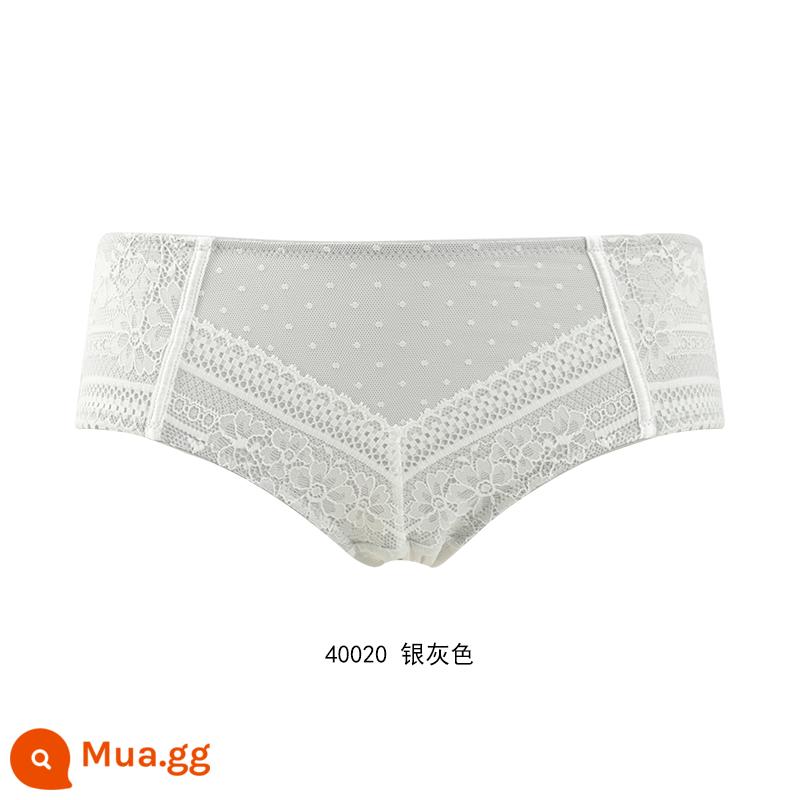 [59.3 nhân dân tệ 4 cái] Quần lót cotton mềm mại và thoải mái của Gorell dành cho nữ, quần boxer lưng giữa bằng cotton nguyên chất BWP22339 - Xám bạc 40020