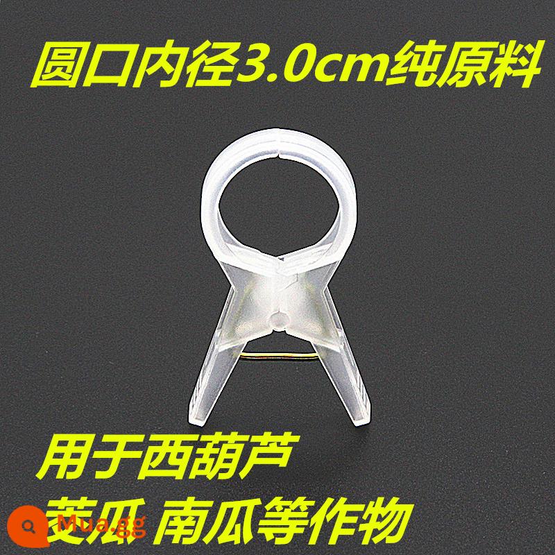 Nhà kính cà chua cà chua dưa chuột clip treo cây con clip dây nho buộc đặc biệt zucchini fu cây nho rau treo clip cây nho - Nguyên liệu thô nguyên chất 3.0 dày và trong suốt 1000 miếng