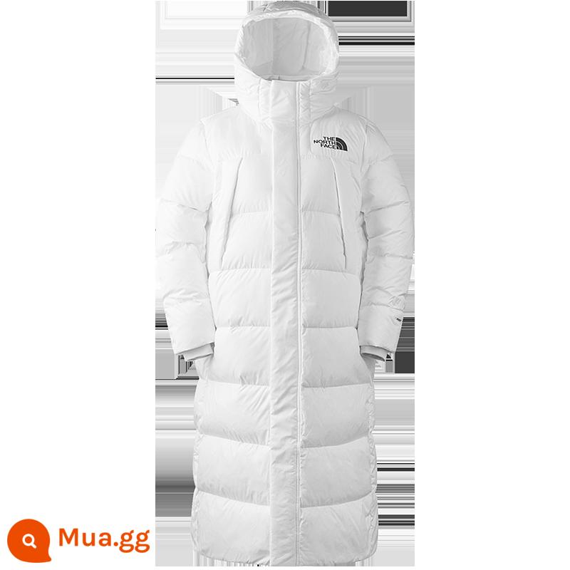 Áo khoác lông vũ phiên bản dài TheNorthFace dành cho nữ ngoài trời ấm áp và không thấm nước mùa thu lông ngỗng mới | 81RK - FN4/trắng