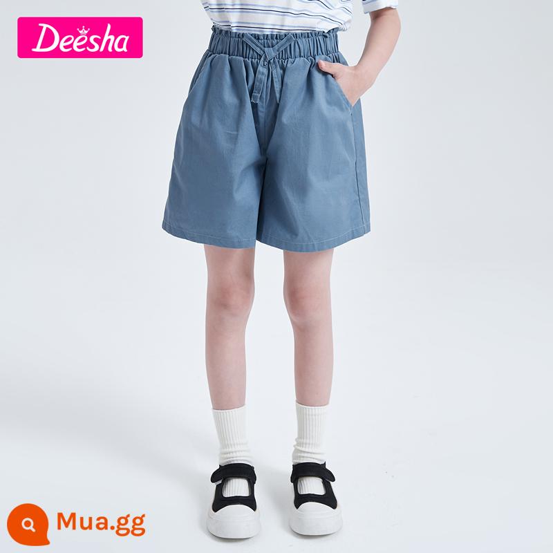 Disa Quần Áo Trẻ Em Quần Short Bé Gái Lớn Trẻ Em Cotton Thun Cho Bé Quần Thể Thao Bé Gái Trẻ Em Quần Denim - phong lan cao bồi