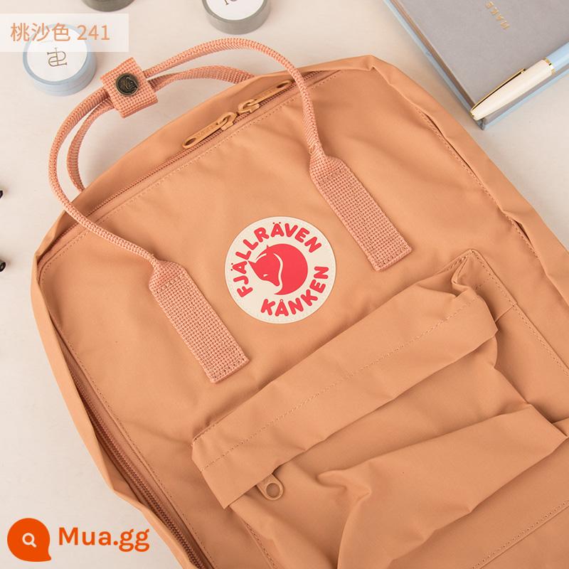 Ba lô kanken chính hãng cáo bắc cực / fjallraven Thụy Điển ba lô đi học cổ điển mini nam nữ - xám hồng nhạt