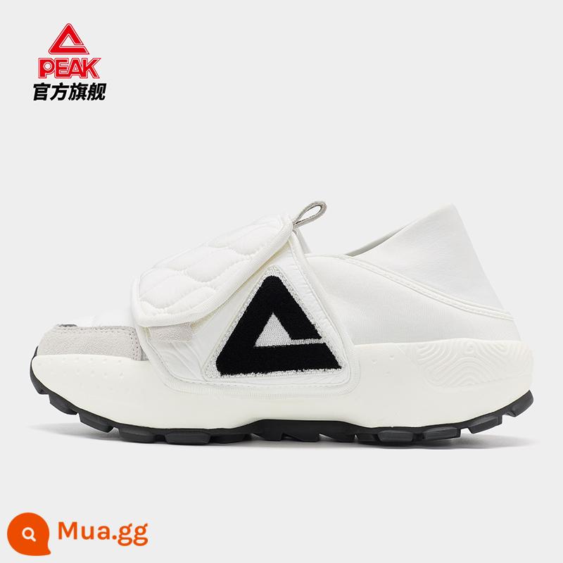 [Bán trước Double 11] Giày đế bệt Peak Triangle Giày bánh mì Giày thường ngày hợp thời trang Giày thể thao nam - [Quý cô] Canvas trắng