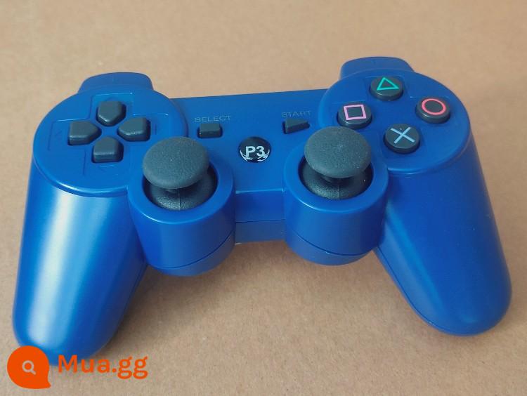 Tay cầm PS3 rung đôi rocker PS3 chủ trò chơi PC máy tính tay cầm có dây PS3 Bluetooth không dây - Bộ điều khiển PS3-màu xanh