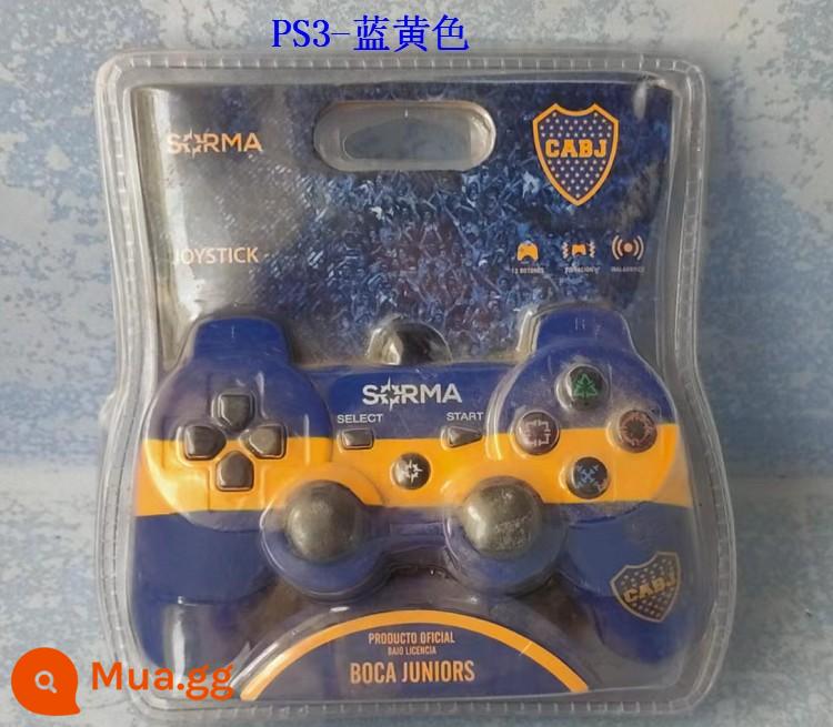 Tay cầm PS3 rung đôi rocker PS3 chủ trò chơi PC máy tính tay cầm có dây PS3 Bluetooth không dây - PS3-xanh-vàng