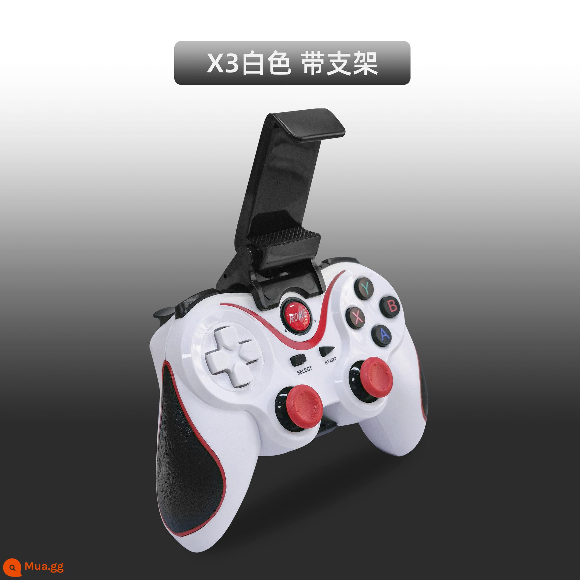 X3 gamepad Bluetooth không dây x3 kết nối trực tiếp hệ thống Android iOS Gà trò chơi X3 Bluetooth Mobile Bluetooth Gamepad - X3 trắng + giá đỡ + bao bì