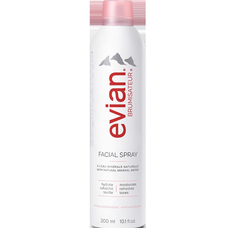 Evian/evian Pháp nhập khẩu nước hoa hồng xịt khoáng evian 300ml dưỡng ẩm và trang điểm tươi mát