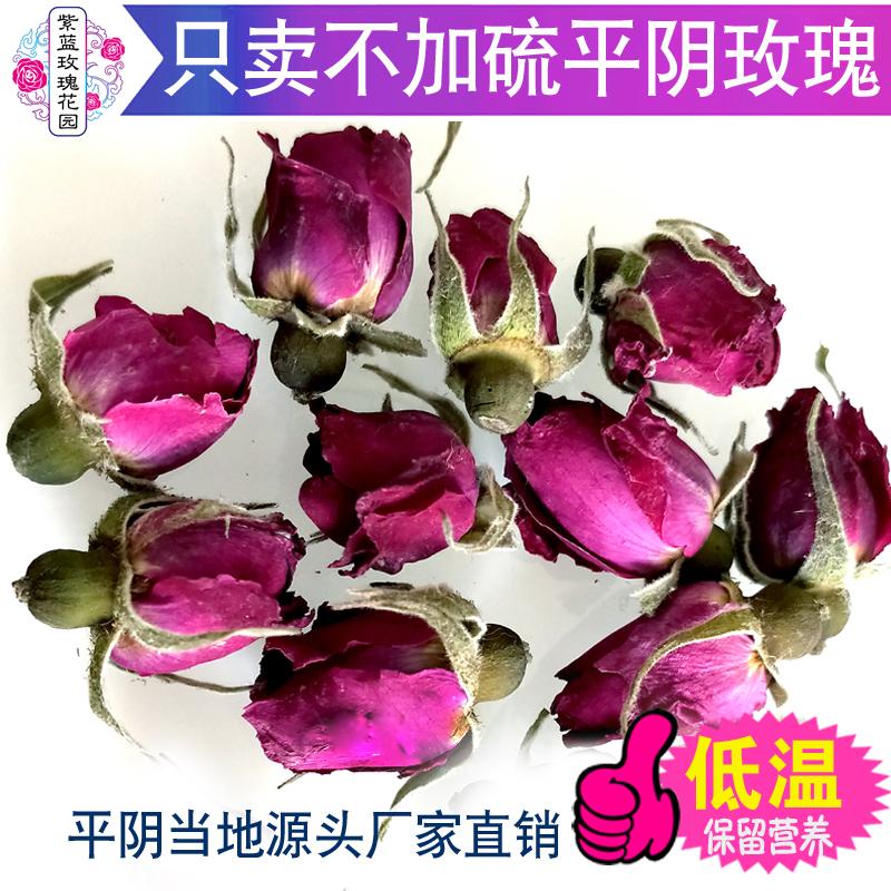 Trà hoa hồng Pingyin 100g nụ hoa khô làm thuốc và ăn được hoa hồng đôi không chứa lưu huỳnh Trà hoa hồng khô đích thực có tác dụng kép