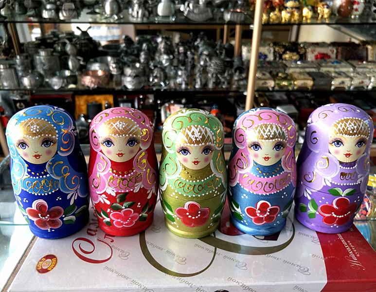 Nga matryoshka 5 lớp nhìn ra biển sơn bảo vệ môi trường 618 giá đặc biệt 18 nhân dân tệ miễn phí vận chuyển Tân Cương Tây Tạng không thể gửi