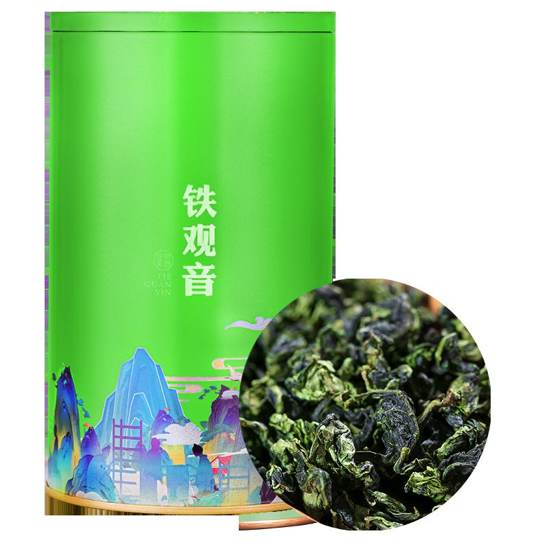 Trà mùa thu mới Tieguanyin Hương thơm phong lan Anxi Ban đầu Trà Ô long Hộp quà tặng Trà đóng hộp 125g