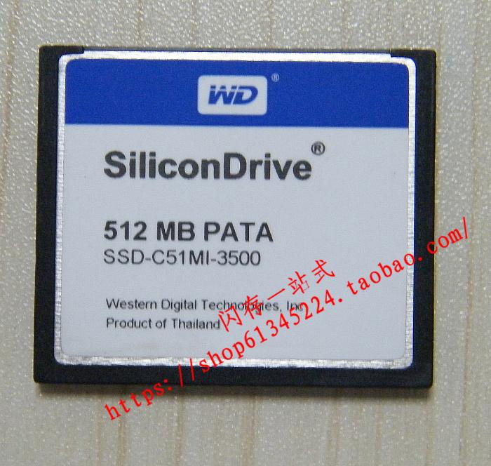 WD Silicon Drive CF 512M PATA Thẻ CF công nghiệp 512MB SSD-C51M-3500