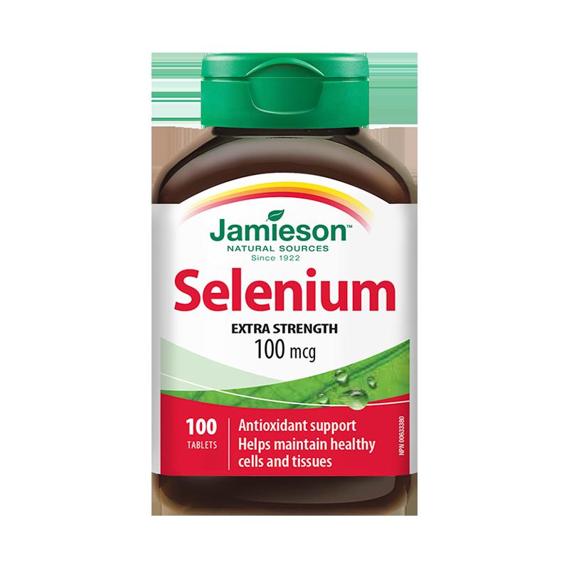 Jamieson Thể Hình Selenium Viên Bổ Sung Selenium Chính Hãng Selenium Vitamin Men Selenium-Thành Phần Giàu Vitamin Không Mạch Nha Selenium